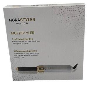 NoraStyler New York Multistyler 5 in 1 Hairstyler Pro Gold Hair Curler Wand